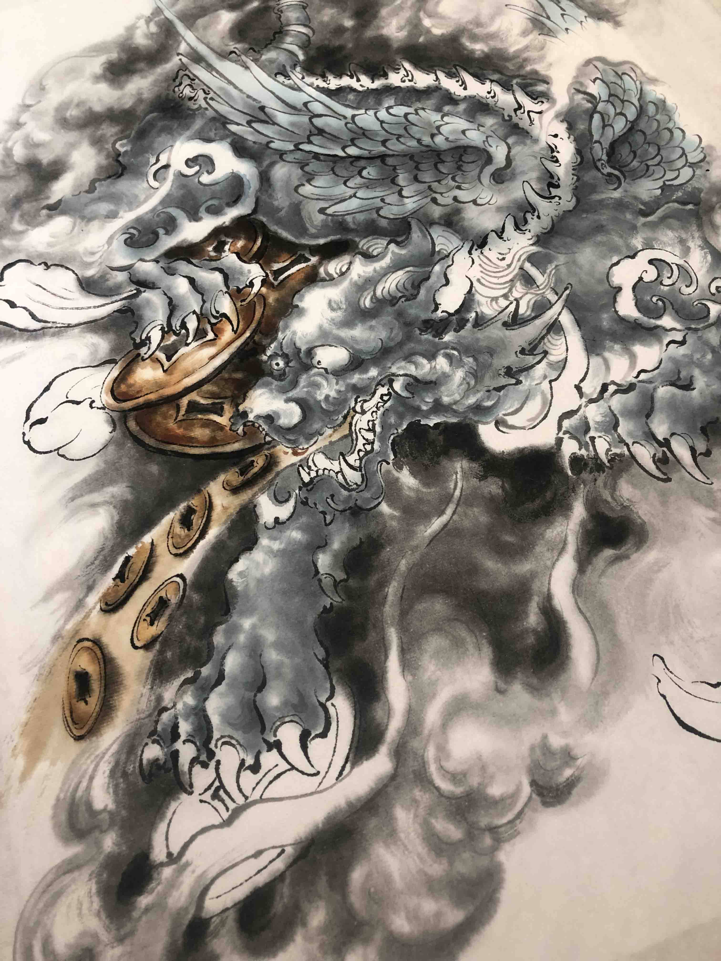 传统神兽貔貅图案设计