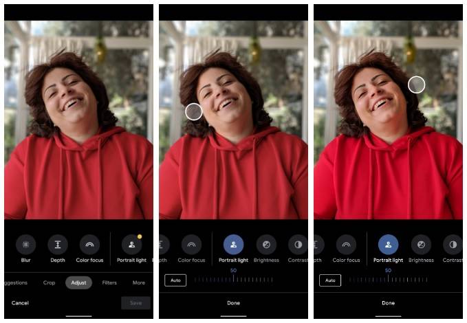 旧款pixel智能机正迎来谷歌相册的人像调光功能_照片