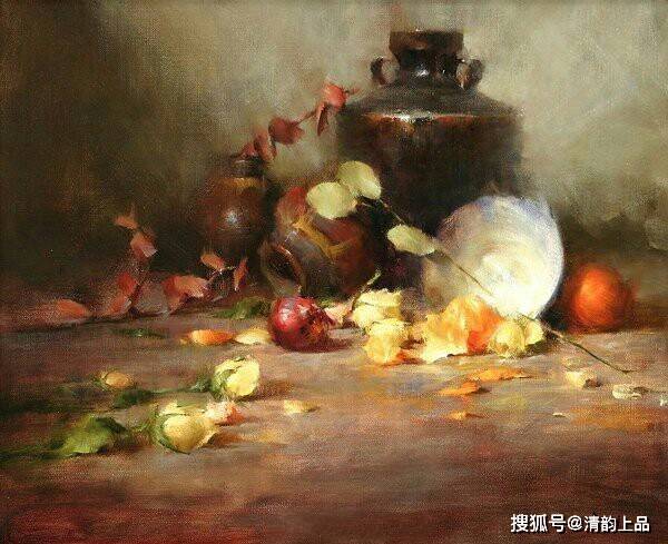 美国画家大卫鲍伊静物油画作品选粹