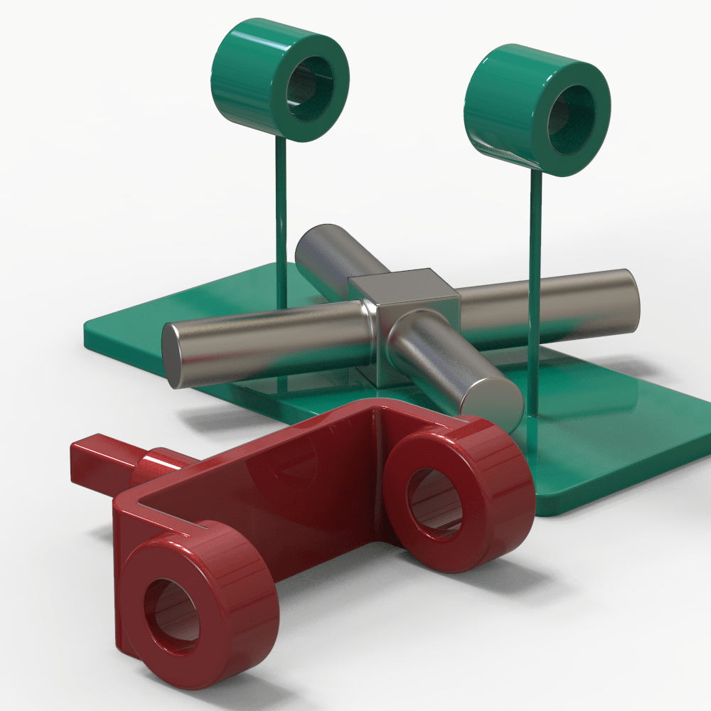 用solidworks画一个连轴传动装置这个比较简单只画了三个零件