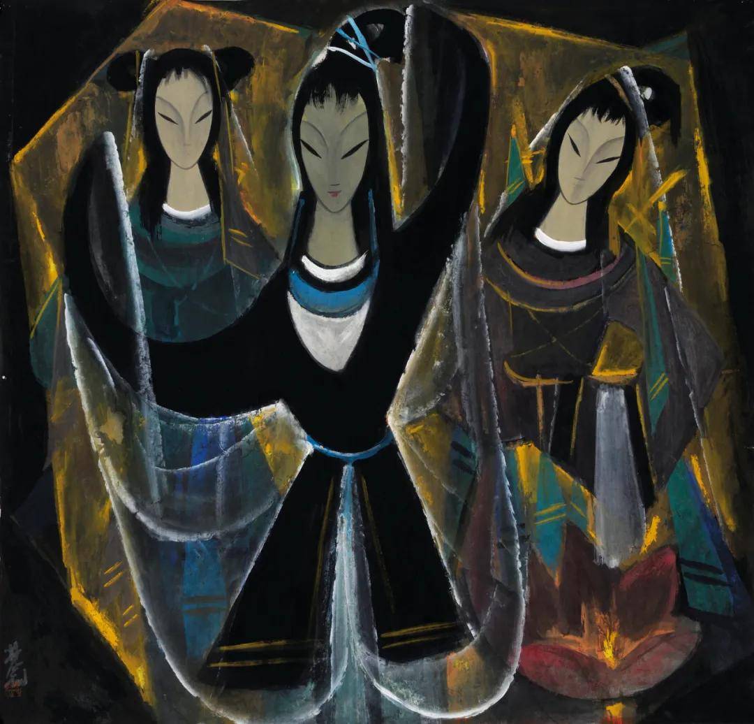 68x70cm《宝莲灯》是林风眠最钟爱的剧目之一,与《霸王别姬》《宇宙锋