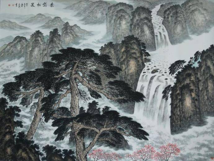 中国当代著名山水画家马东平作品欣赏