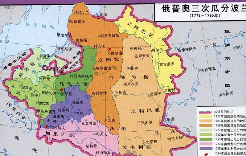 一战后波兰地图图片