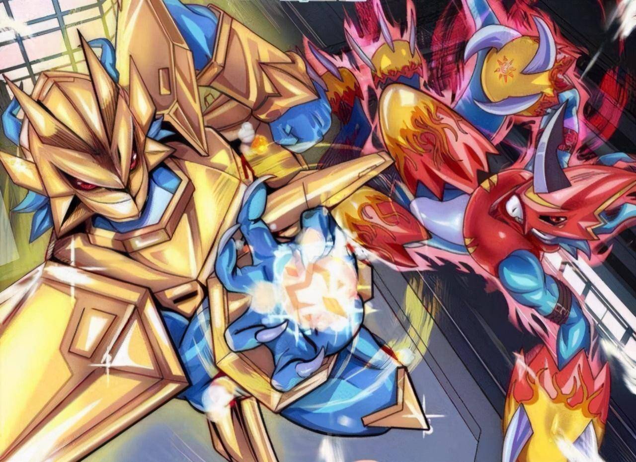 土豪金配色的皇家骑士专场,你们帅气的小金_甲龙兽