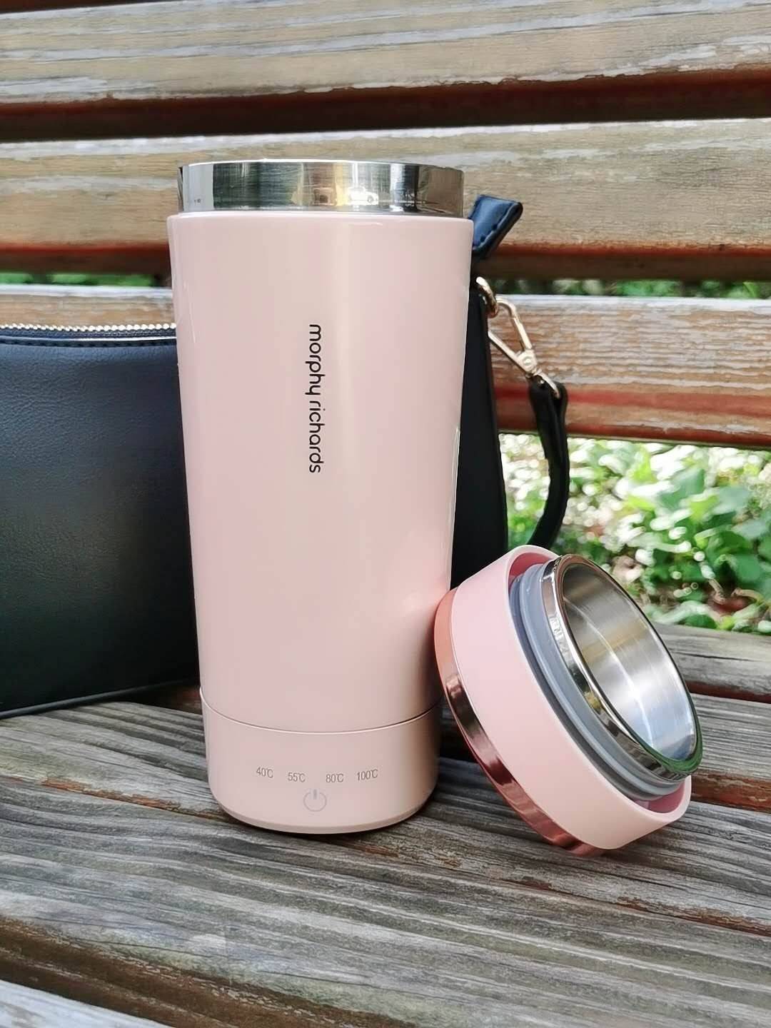 喝水女孩的秋冬福利摩飞便携热水杯