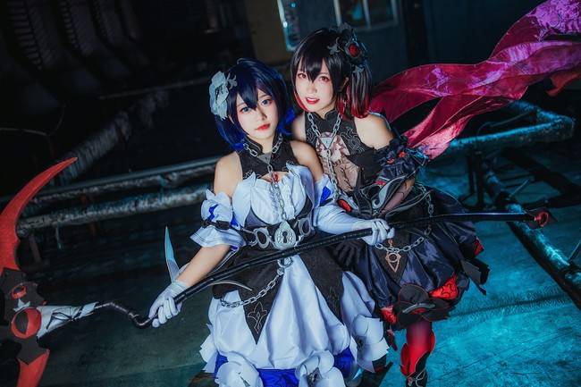 cos崩坏学园3希儿芙乐艾彼岸双生cos正片