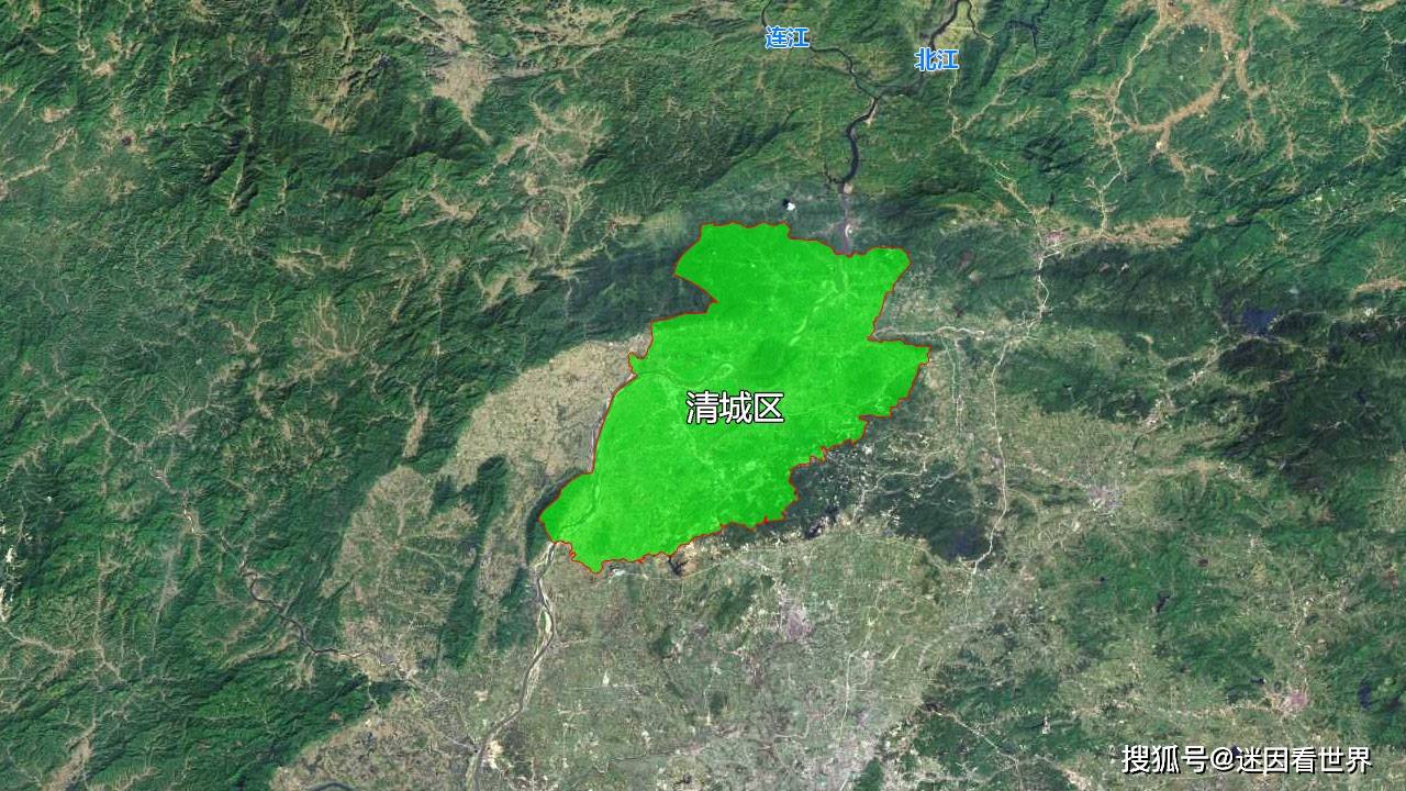 10張地形圖快速瞭解廣東省清遠市的8個市轄區縣市