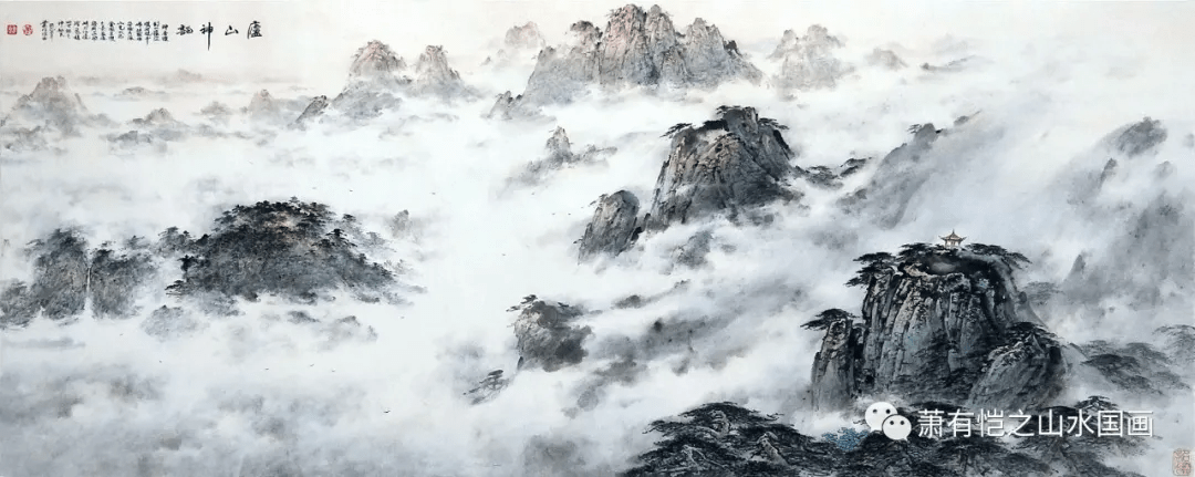 《云海奇峰》(2010年)(14)《云海雄峰》(2008年)(15)《洞庭朝晖》