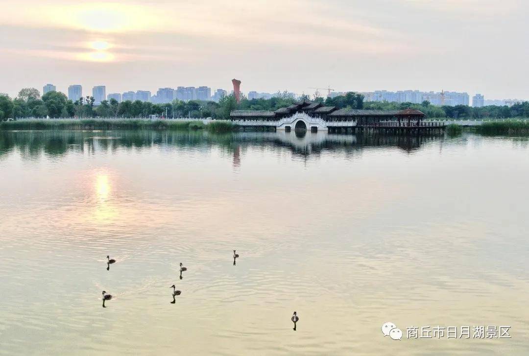 商丘日月湖景点分布图图片