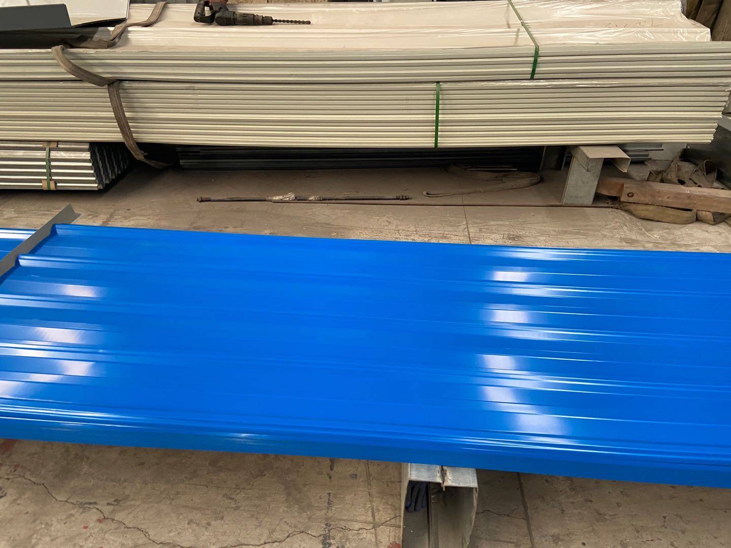 海蓝色yx25210840彩钢压型钢板