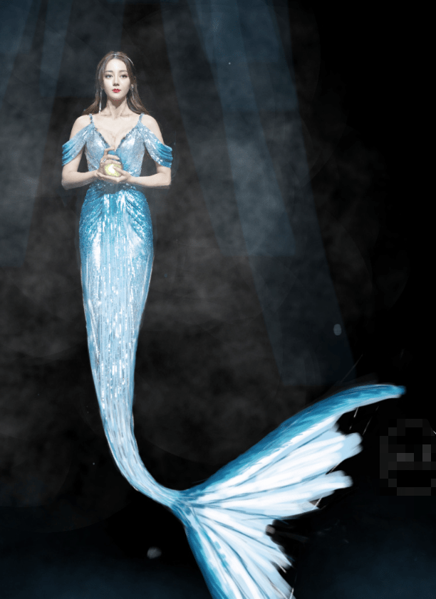 女星人鱼造型合集,赵丽颖唯美,林允搞笑,蒋依依和热巴美到犯规