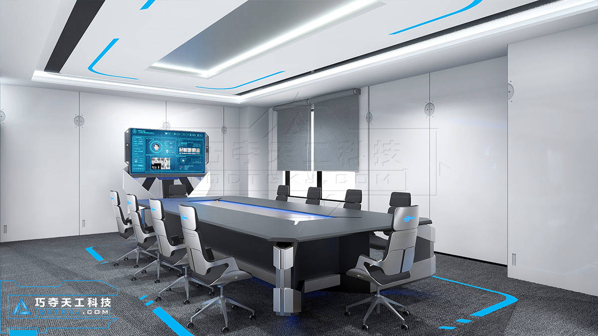 巧夺天工科技调度台-合成作战中心-太空科技风整装解决方案