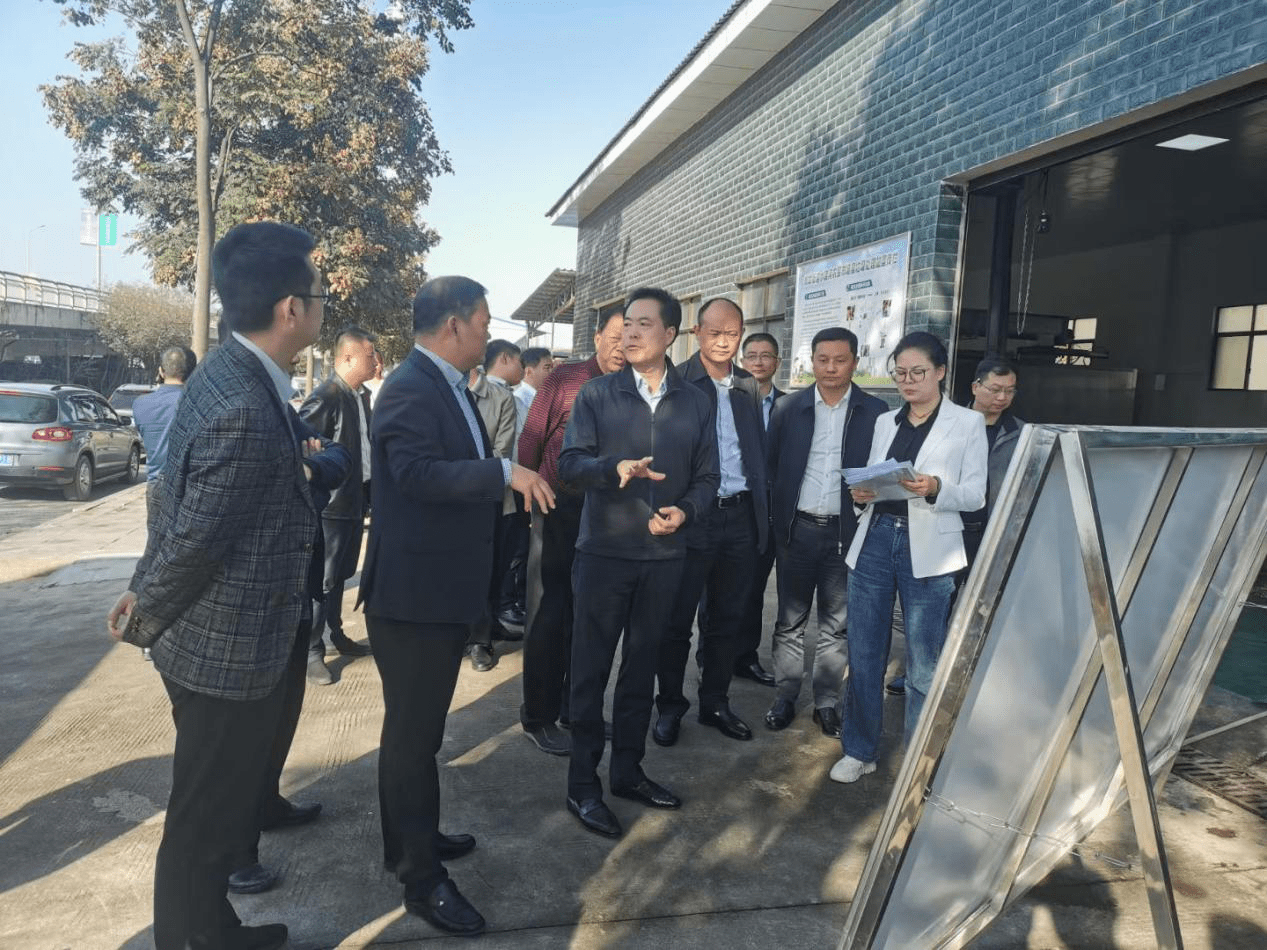 湖南省长沙县委副书记县长张作林率队调研雷邦环保水渡河果蔬垃圾生化