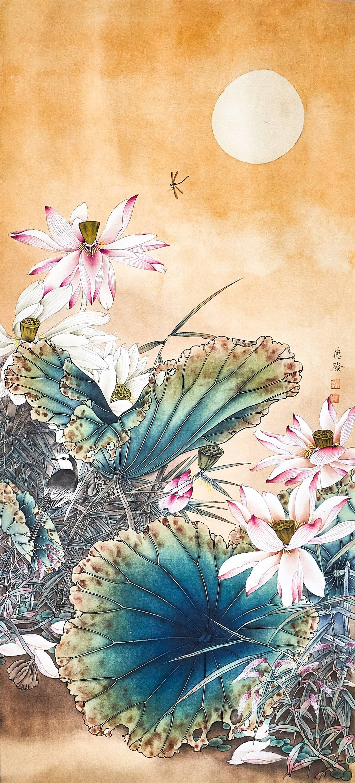 丁德发《蜻蜓落叶》丁德发《连理枝》丁德发《比翼