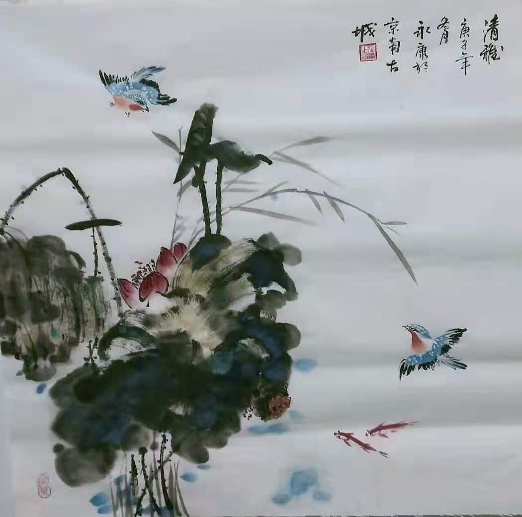 程永康,职业画家,1974年生于中国书画艺术之乡甘肃省通渭县.