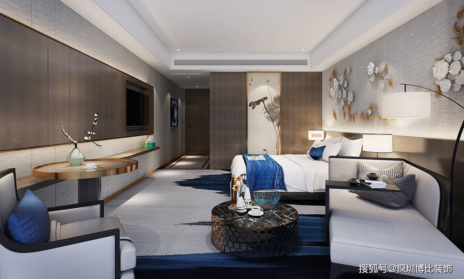 深圳新中式酒店装修设计效果图