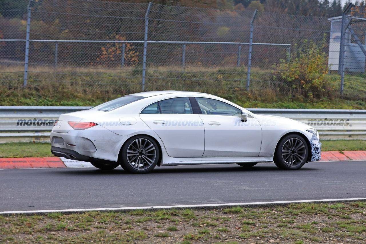 优化前保险杠提升动态表现2021款奔驰cls谍照曝光