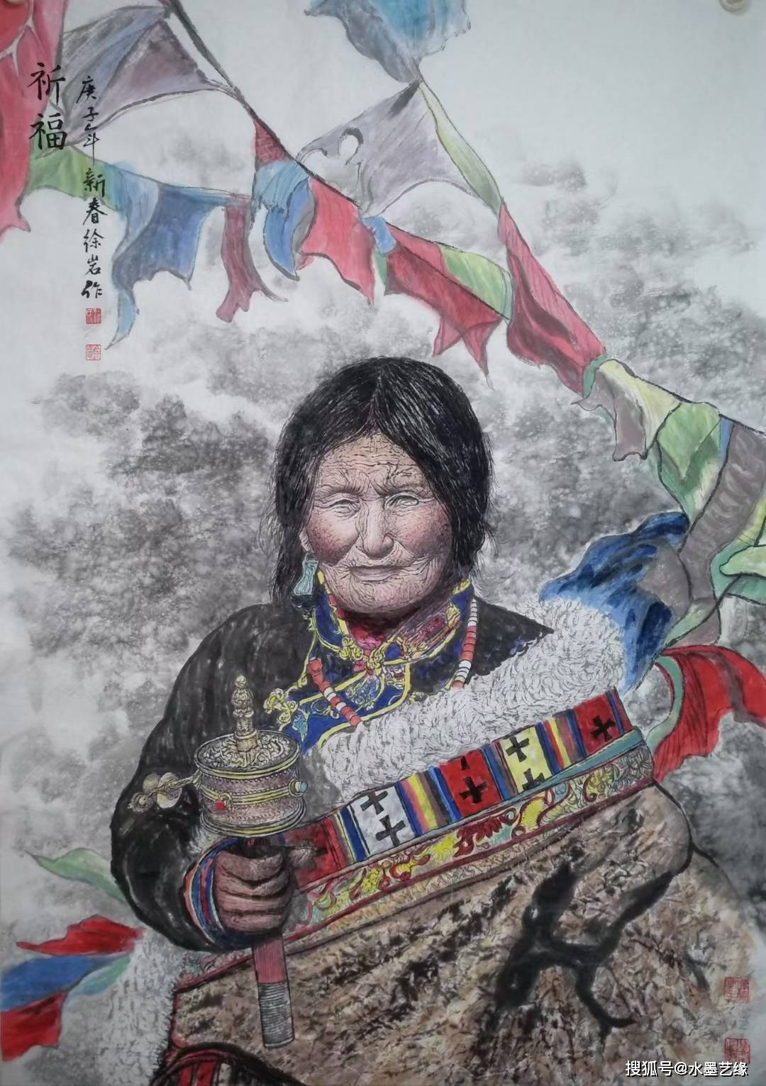 当代著名画家徐岩孤品原创国画实力派画家欣赏