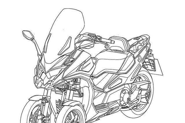 而最新的设计图上显示,排气位置和同平台ak550一样,被放置在车身右侧
