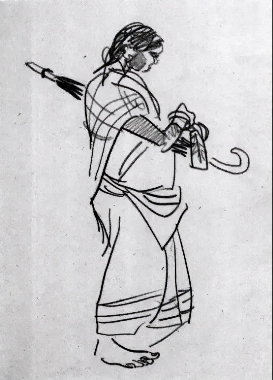 叶浅予先生珍贵的速写手稿