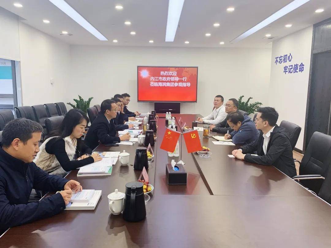助推成渝地区双城经济圈建设 四川省内江市政府领导莅临海润集团调研
