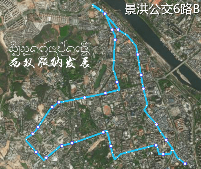 西双版纳州景洪最新公交线路图(更新至11月)