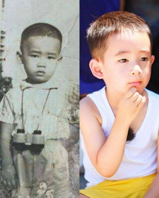 原创陈小春应采儿二胎儿子正面照首度曝光五官跟妈妈一模一样很帅气
