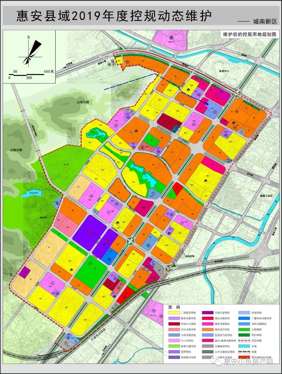 惠安2020年度控规动态维护及局部地块控规图则调整公示的公告