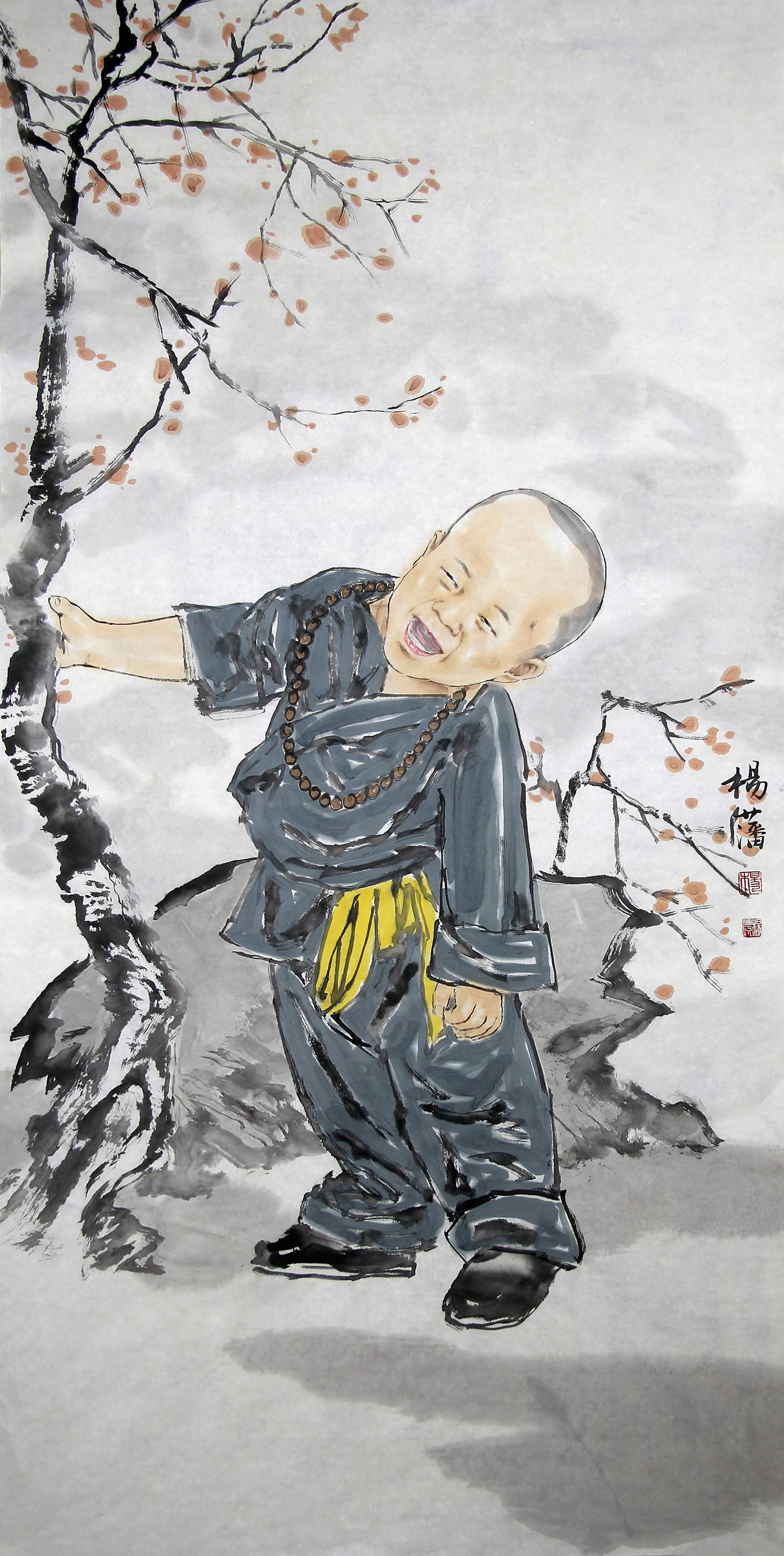 杨藩的《童趣系列》中国画作品