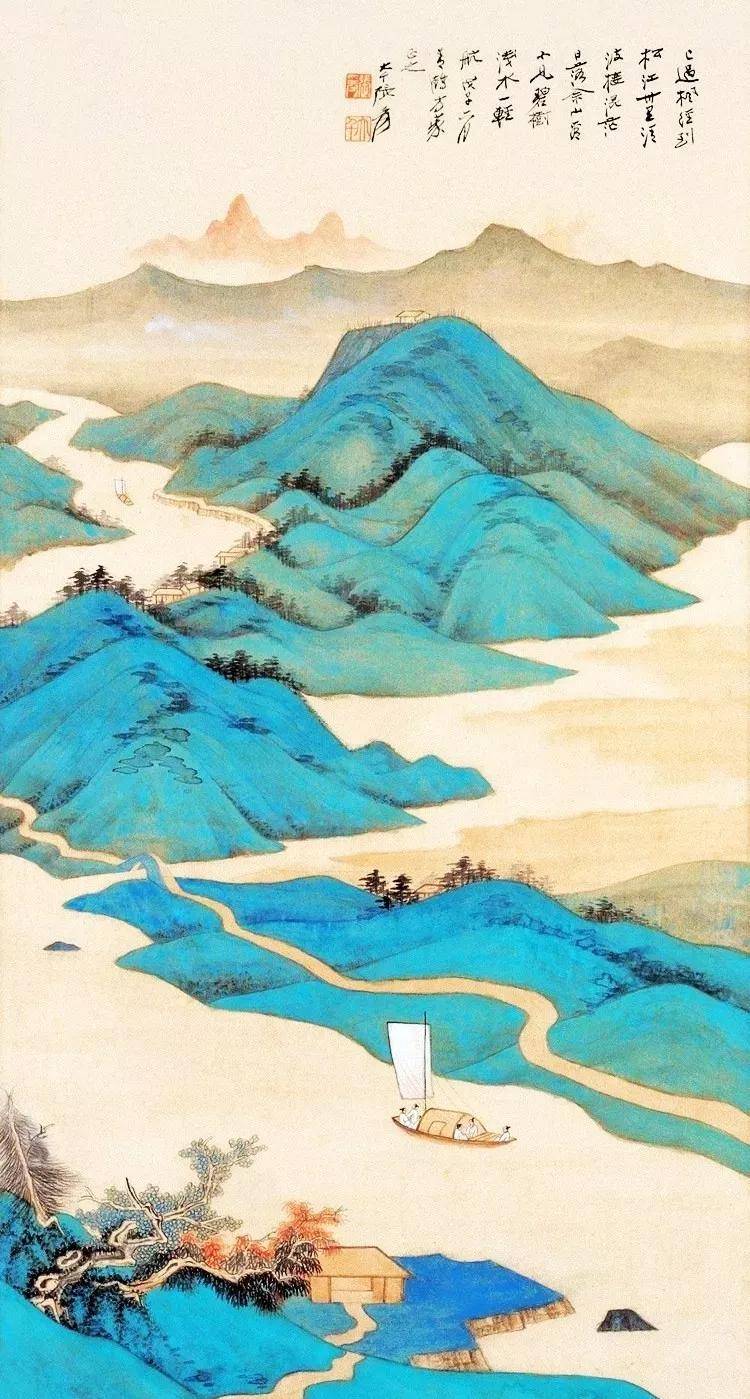 张大千的这些画干干净净空而后简