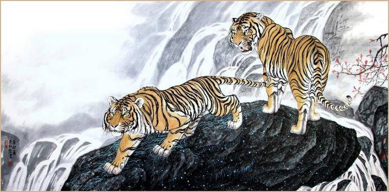 画虎世家第二代传人 光相磐 作品欣赏