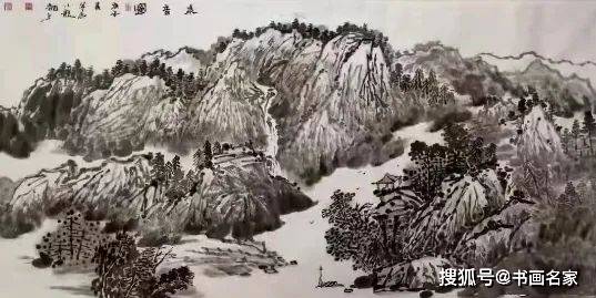 「艺术中国—马小龙绘画作品鉴赏_山水画