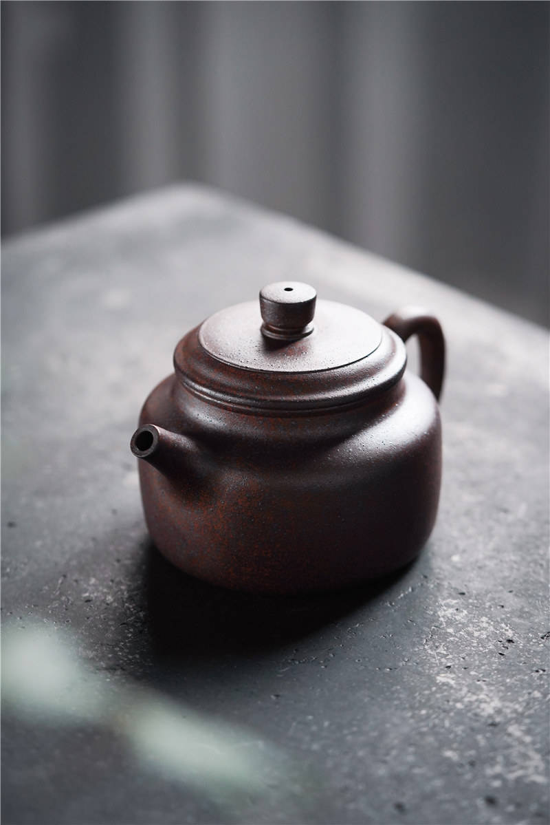 袁春香国家级助理工艺美术师天星泥紫砂壶作品系列大亨德钟