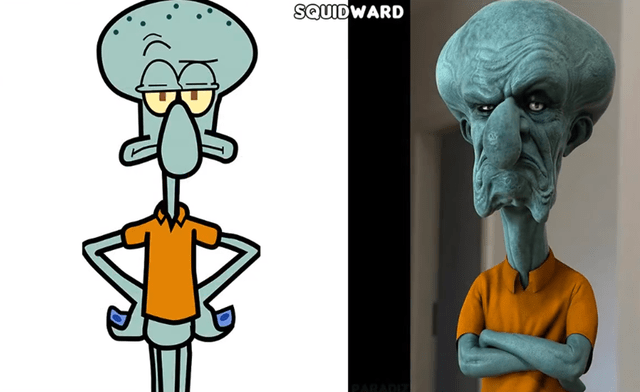 《海绵宝宝》现实版,蟹老板和凯伦本色出演,海绵宝宝让人害怕