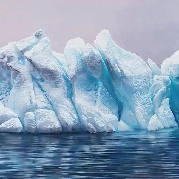 原创她用手指画了一座冰山看到原画后专家坦言冷军败了