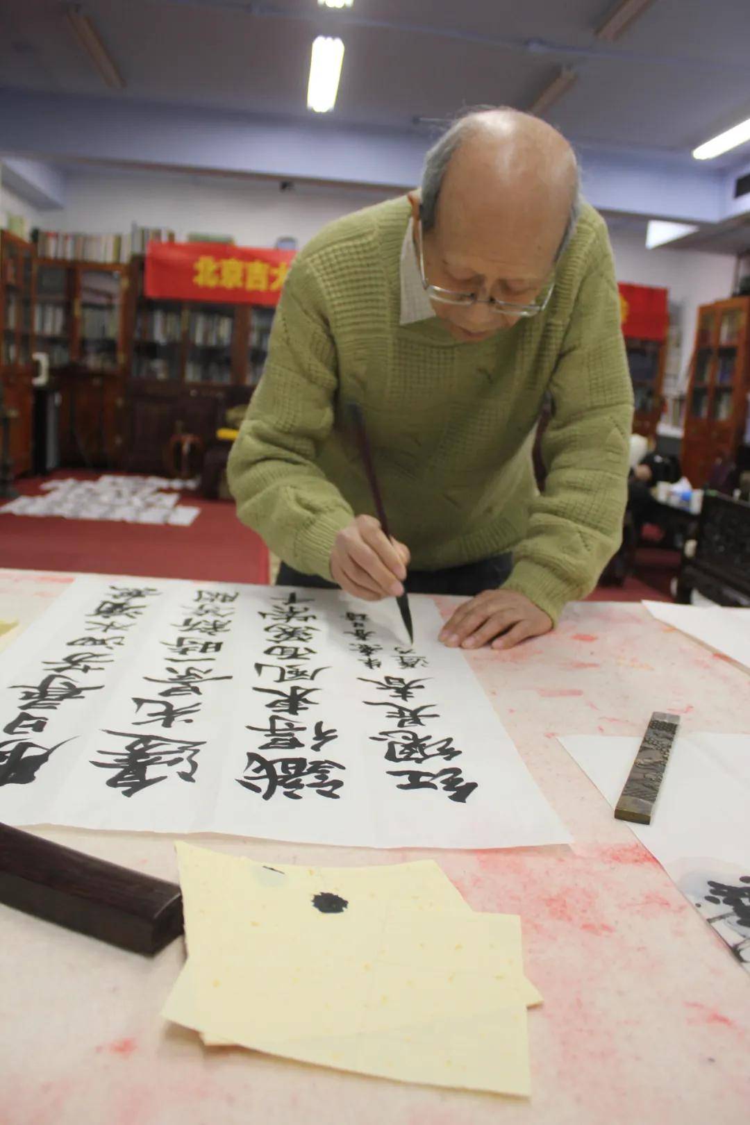 书画院顾问迟乃义老师书画院执行院长萧宽老师书画院副院长李彦君老师