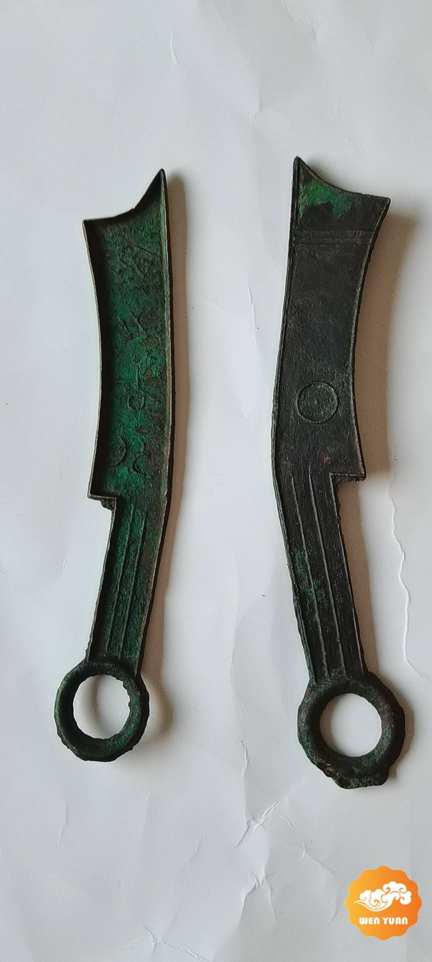 齐国法化刀币二枚赏析