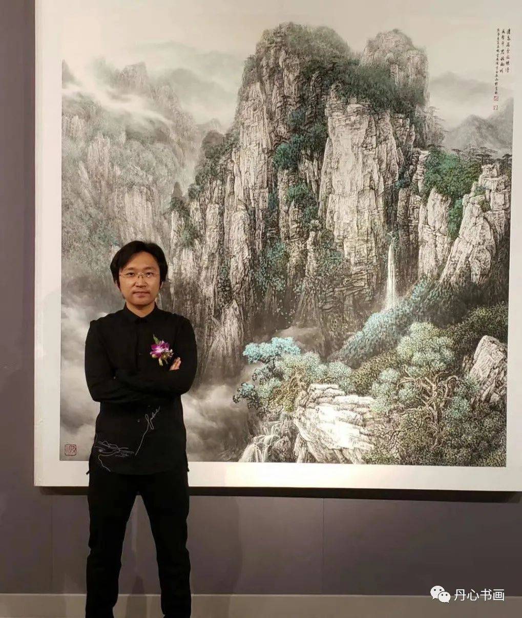 构图深远壮阔笔法苍劲古拙青年山水画家马硕