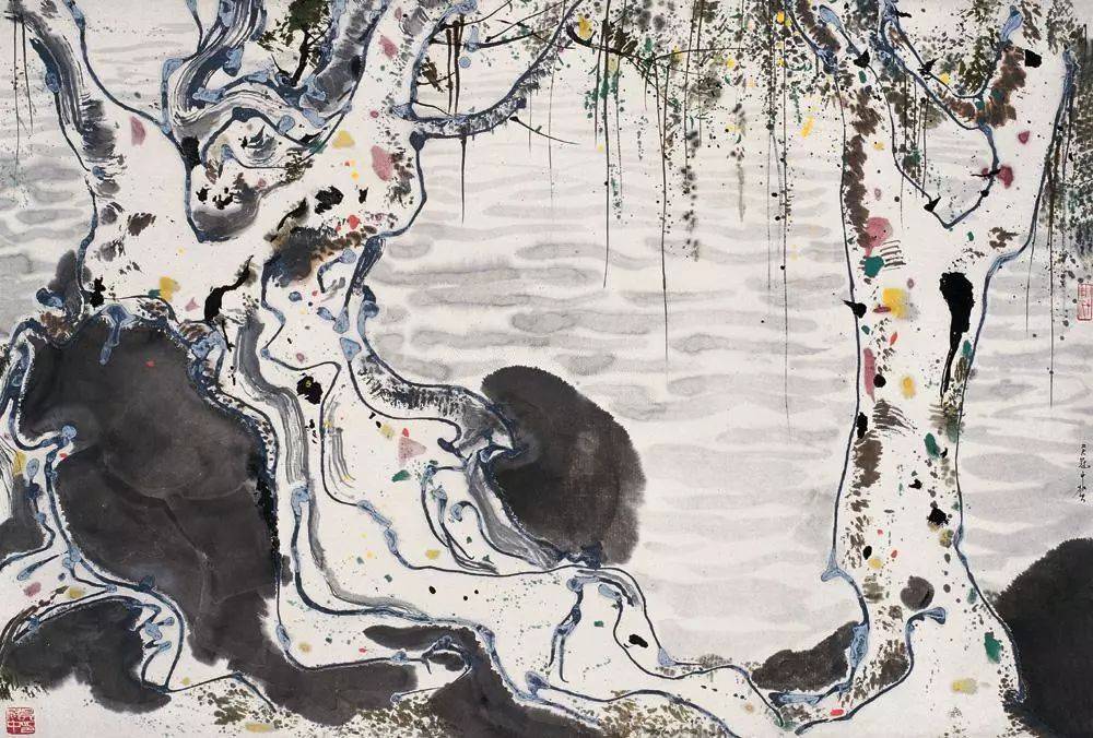 千姿百态大师吴冠中笔下的树
