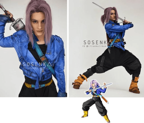 龙珠精品cos欣赏18号颜值身材双还原弗利萨变搞笑风