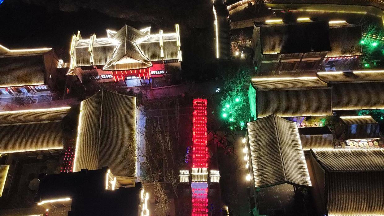 工作是工作,生活是生活丨河北石家庄西部长青德明古镇夜景欣赏