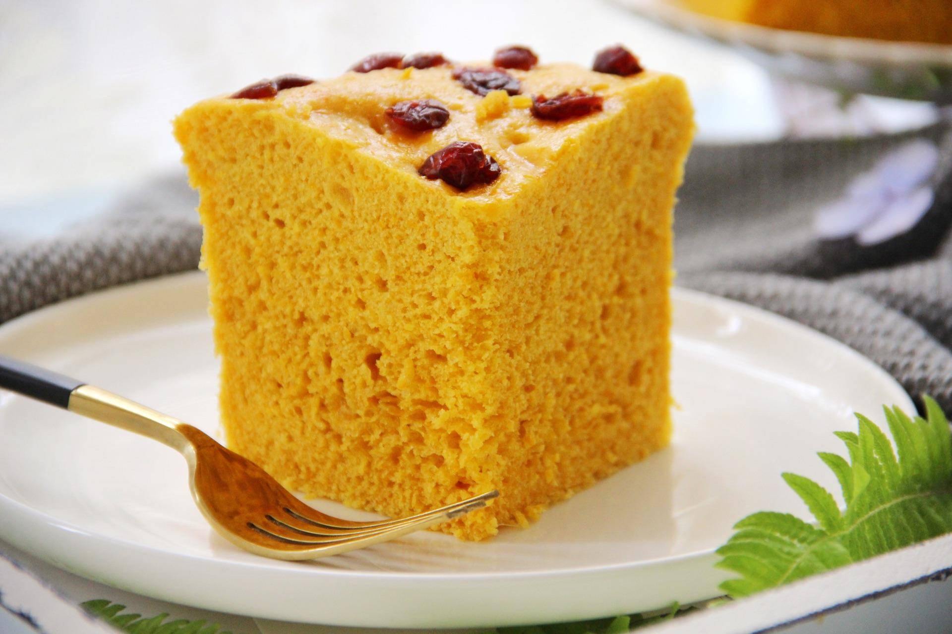 零失败的南瓜发糕一搅一拌不揉面在家轻松做出软如海绵的发糕