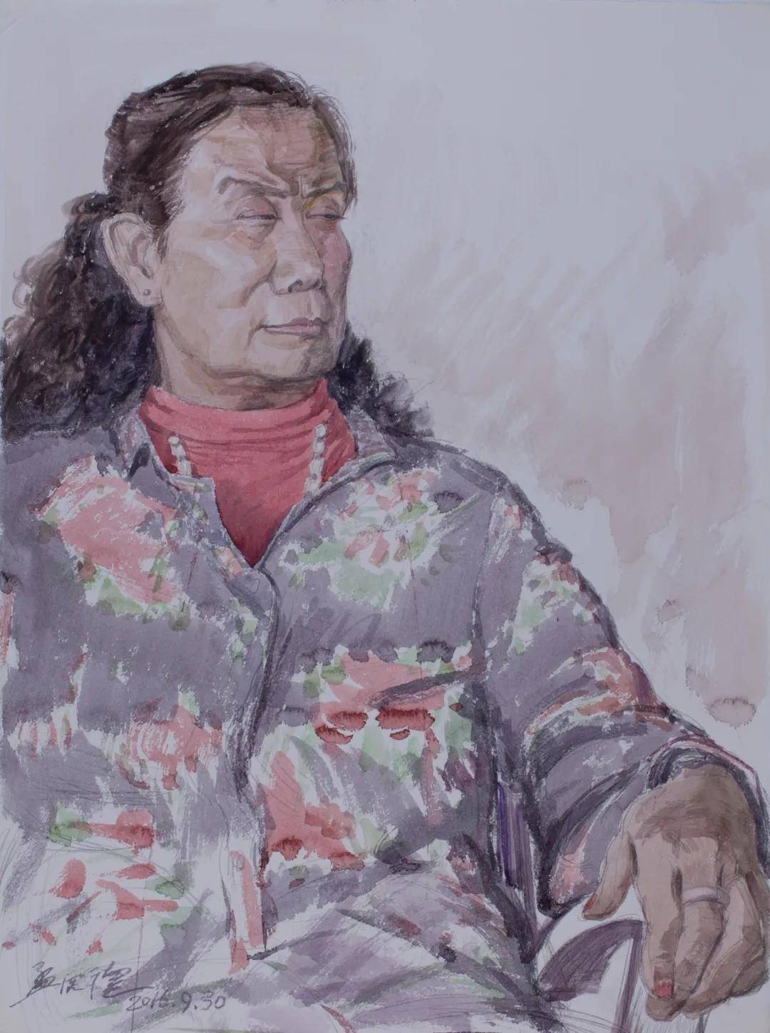 孟宪德水彩写生