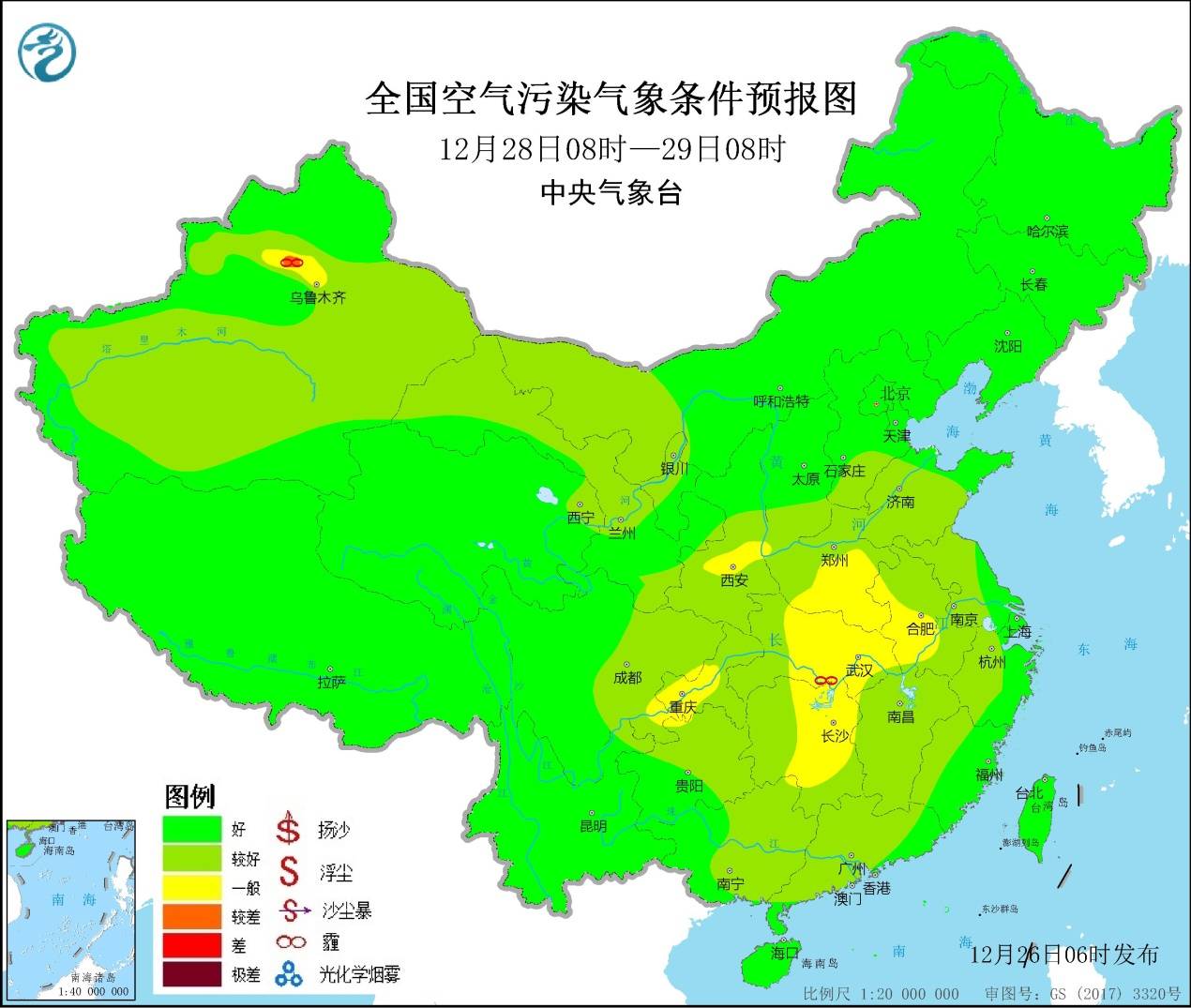 寒潮將影響我國中東部地區黃淮江漢江淮有雨雪天氣