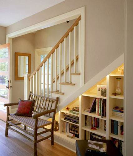 楼梯下的空间竟然还能这样利用设计师的脑洞太大我服了