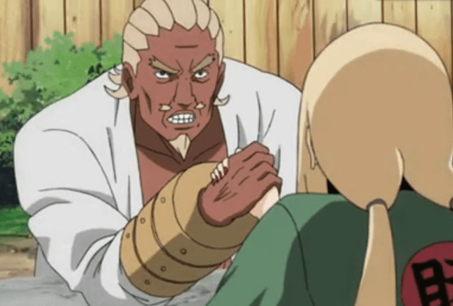 2:掰手腕这对师徒简哥俩很有意思,鸣人教了木叶丸不少东西,绝学都教给