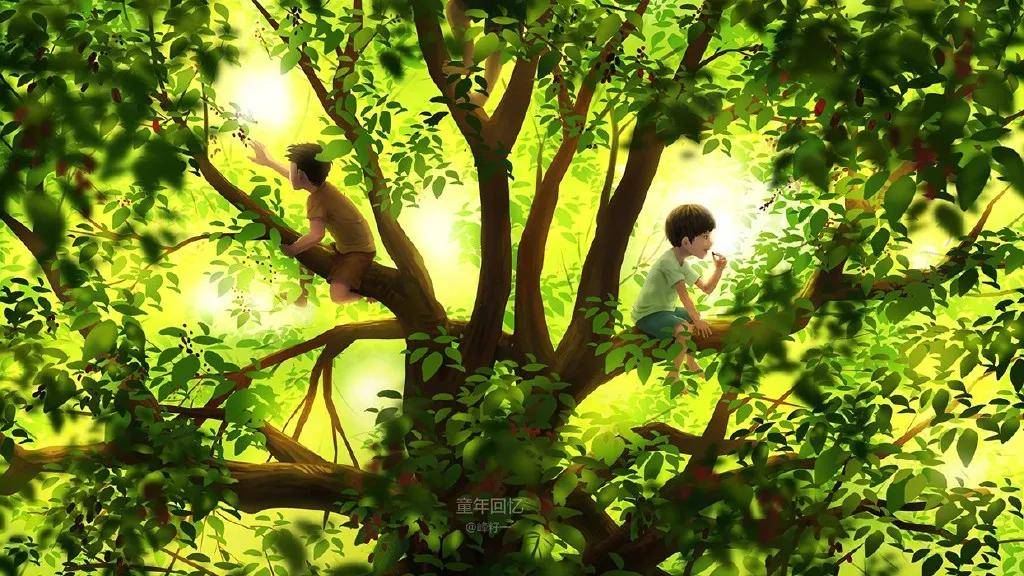 板绘|《童年的回忆》系列作品 作者峰籽一