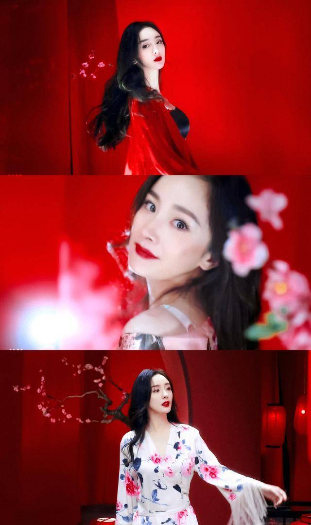 杨幂穿内衣贺岁新年!最新代言穿火维密睡衣,大露香肩变性感尤物