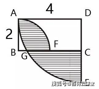 重叠法 思路:利用"容斥原理,将阴影部分看成几个部