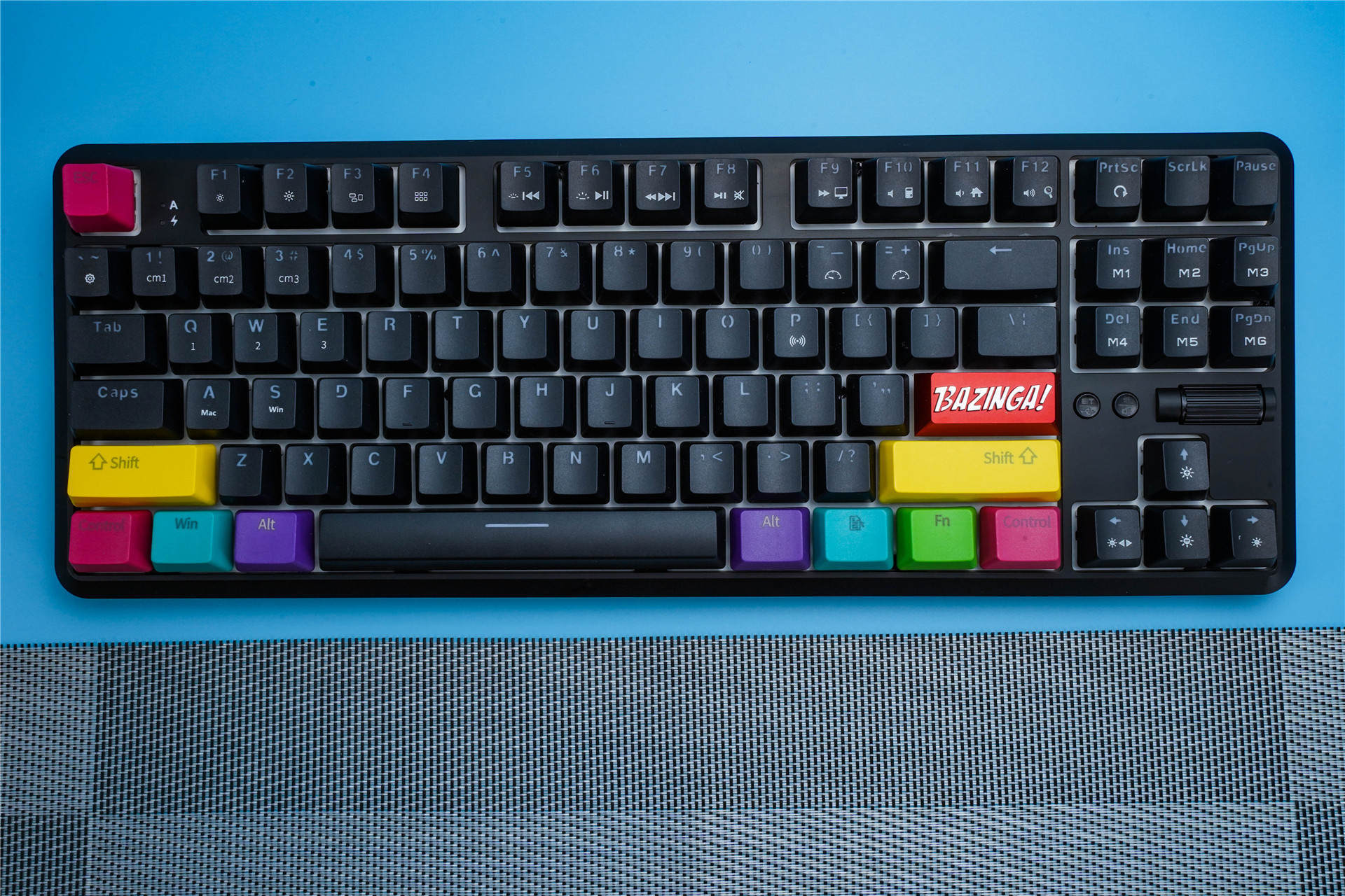 价格便宜出门级首选黑爵k870t蓝牙双模红轴机械键盘